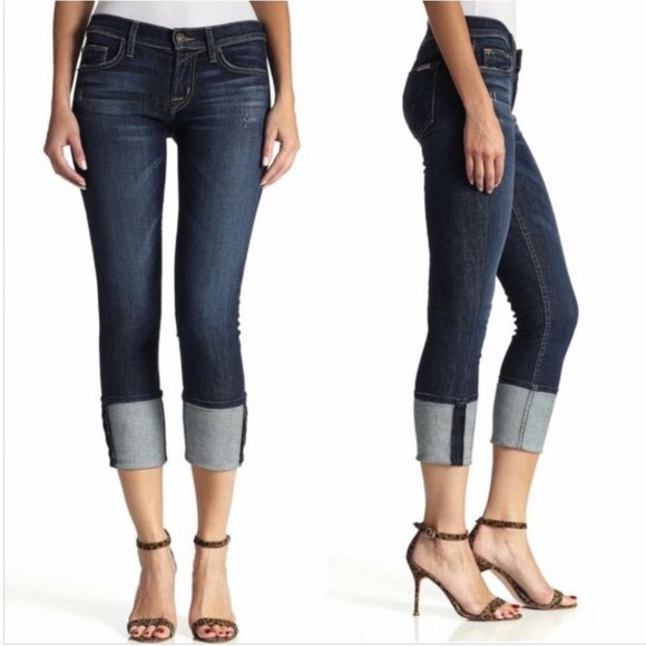Hudson Muse Crop Skinny Jean w 5” Cuff sz 27 NWT - Picture 1 of 7